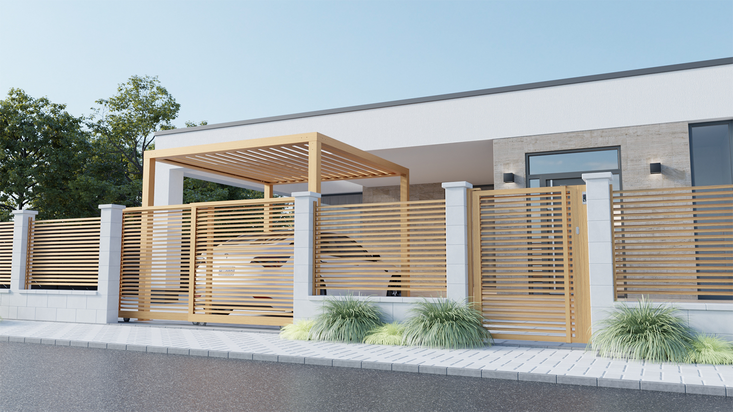 Új kapuszerkezetek - teleszkópos és harmonikakapu: két helytakarékos megoldás