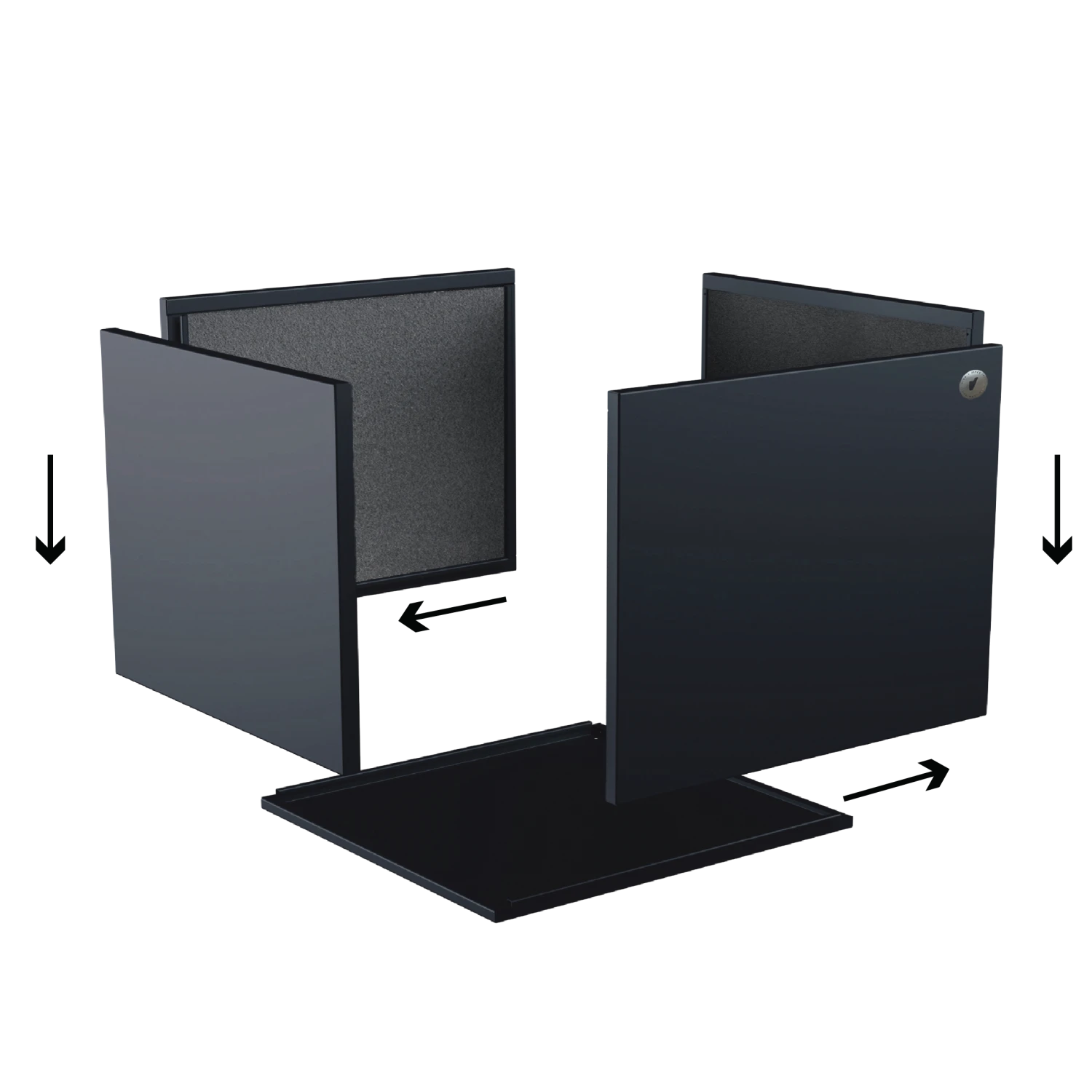 Cubo virágláda S Antracit RAL 7016
