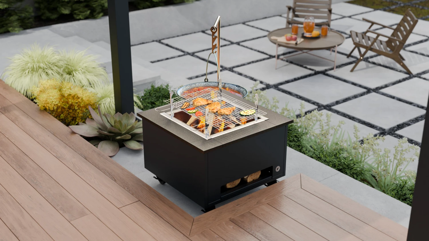 Etna Tűzrakó Antracit RAL 7016