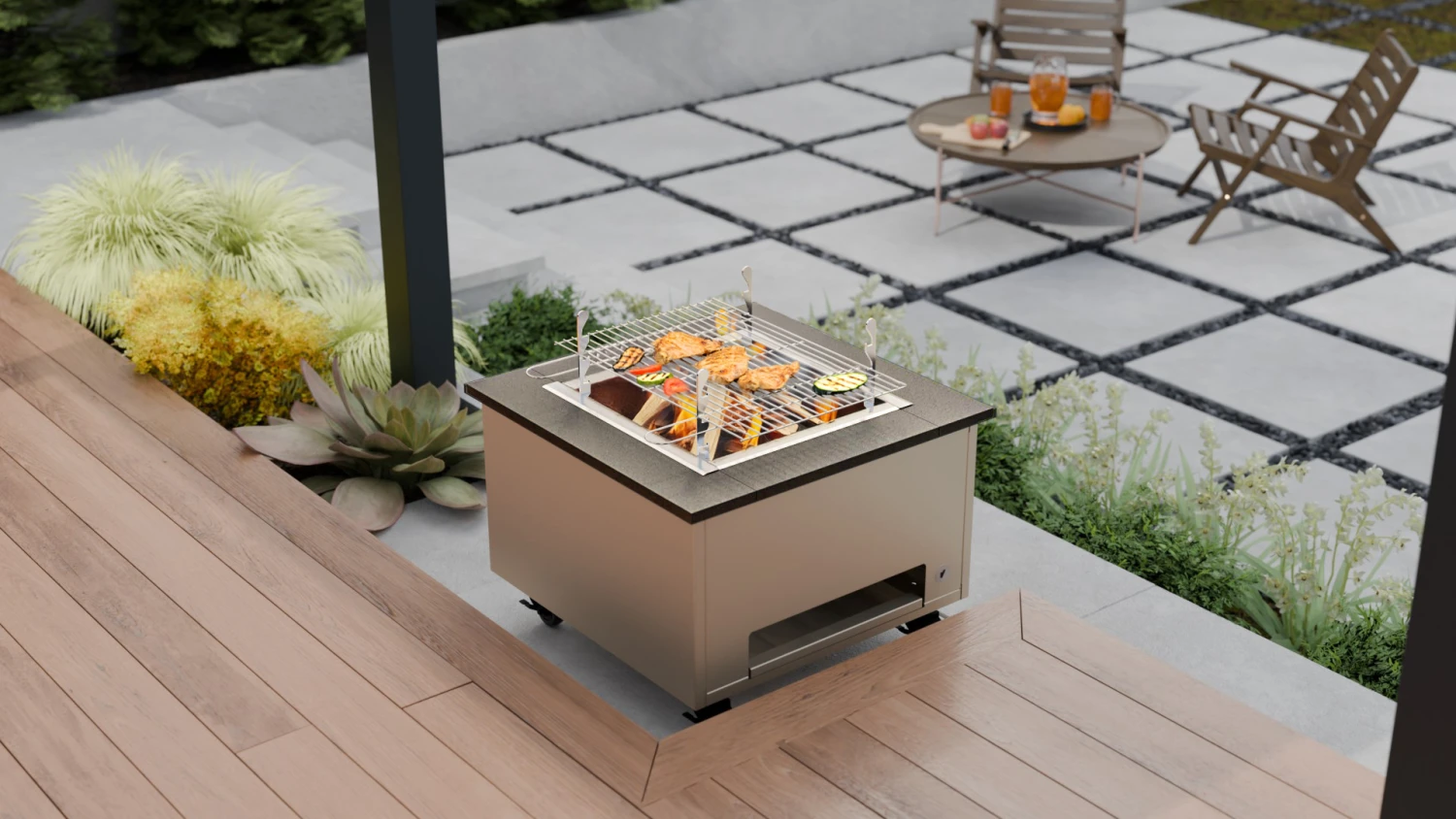 Etna Tűzrakó Elefántcsont RAL 1015