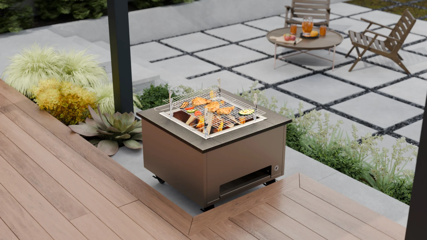 Etna Tűzrakó Világos szürkebézs RAL 1019