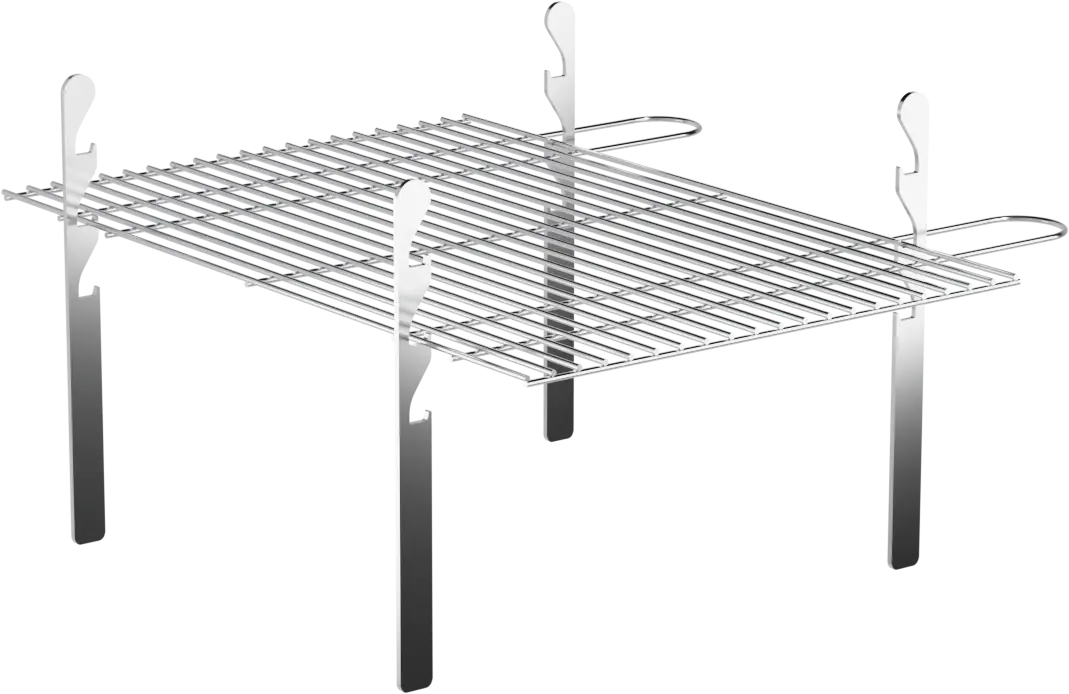 Grillrács 4 db állítható tartó lábbal